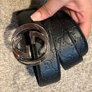 Gucci Black Leather Accessory